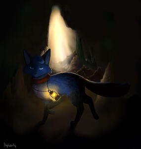 xexopanther's character kyanite, at the time named jackal :v